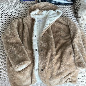 Workshop Republic Clothing Teddy Coat size Small Super Fluffy and Warm